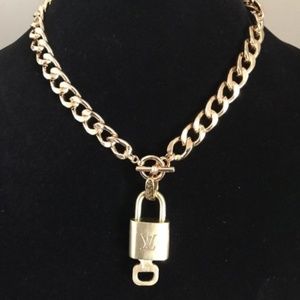 Gold Louis Vuitton Lock And Key
